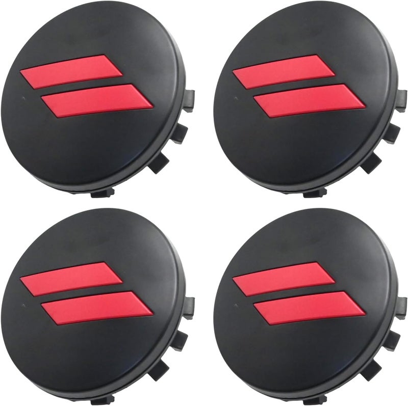 MDEOOSKY 4Pcs 6CZ27RM8AA 63mm 2.5" Wheel Center Cap Covers, Replacement for Dodge Charger, Challenger, Durango Replace 6CZ27DX8AA (Red) - Image 2